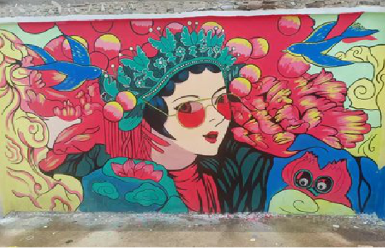 长沙墙体彩绘-网红墙