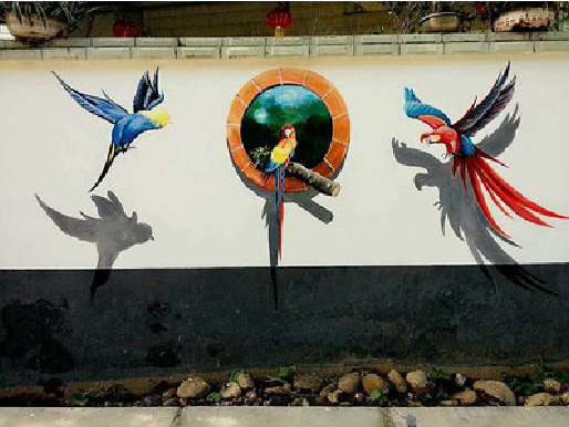 长沙视觉错位-3D墙绘设计