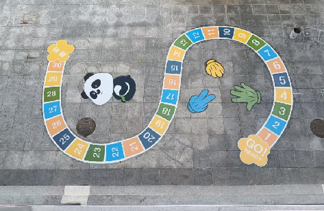 长沙地面游戏彩绘