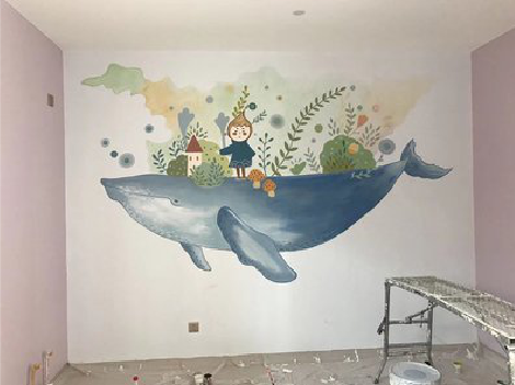 长沙手绘墙的特点及优势。